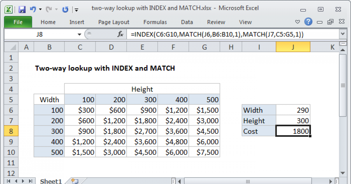 Excel Index Match Find Last Value